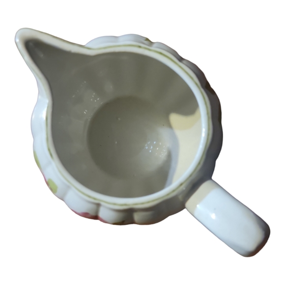 Vtg Roseland By GIBSON DESIGNS Coffee Tea Creamer Pitcher Stoneware - Picture 4 of 6